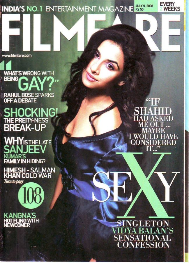FILMFARE magazine side cover 9 July 2008