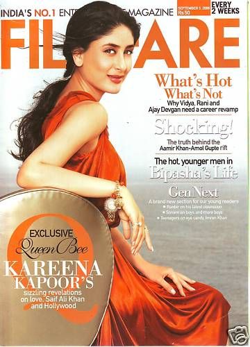 FILMFARE magazine side cover 3 September 2008