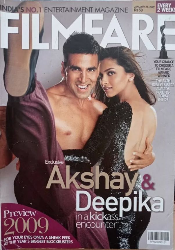 FILMFARE magazine side cover 21 January 2009
