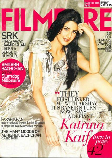 FILMFARE magazine side cover 4 March 2009