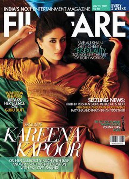 FILMFARE magazine side cover 13 May 2009