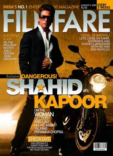 FILMFARE magazine side cover 5 August 2009