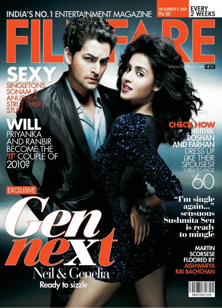 FILMFARE magazine side cover 9 December 2009