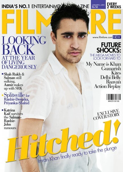 FILMFARE magazine side cover 6 January 2010