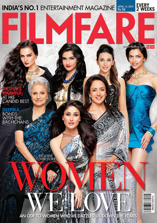 FILMFARE magazine side cover 14 April 2010