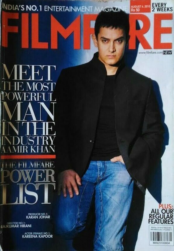 FILMFARE magazine side cover 4 August 2010