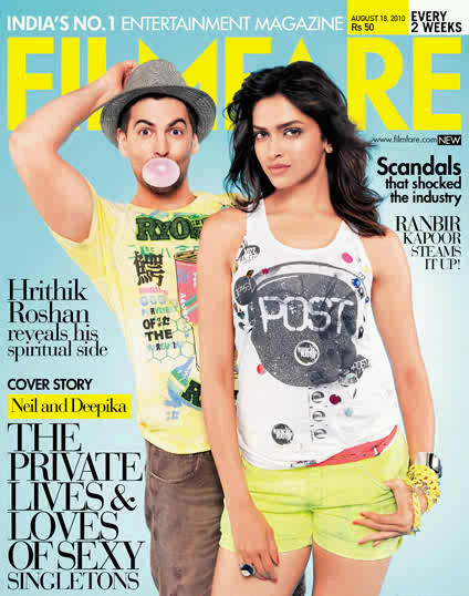 FILMFARE magazine side cover 18 August 2010