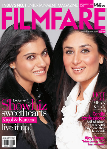 FILMFARE magazine side cover 1 September 2010