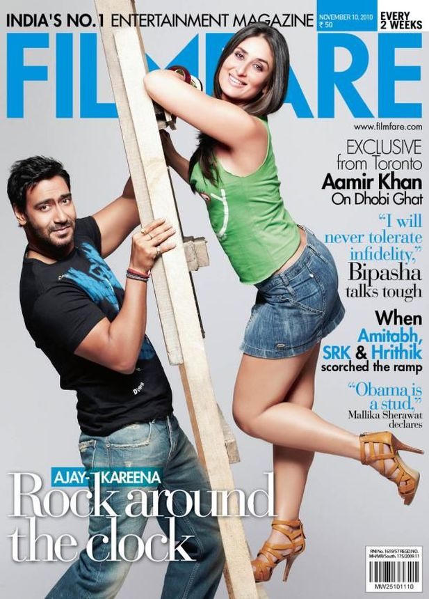 FILMFARE magazine side cover 10 November 2010