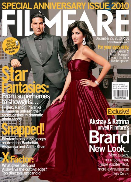 FILMFARE magazine side cover 22 December 2010