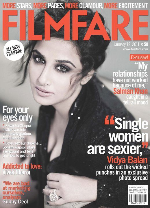 FILMFARE magazine side cover 19 January 2011
