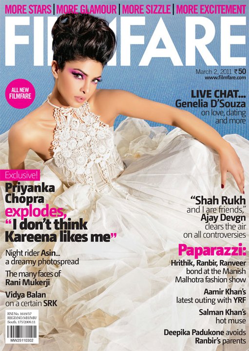 FILMFARE magazine side cover 2 March 2011