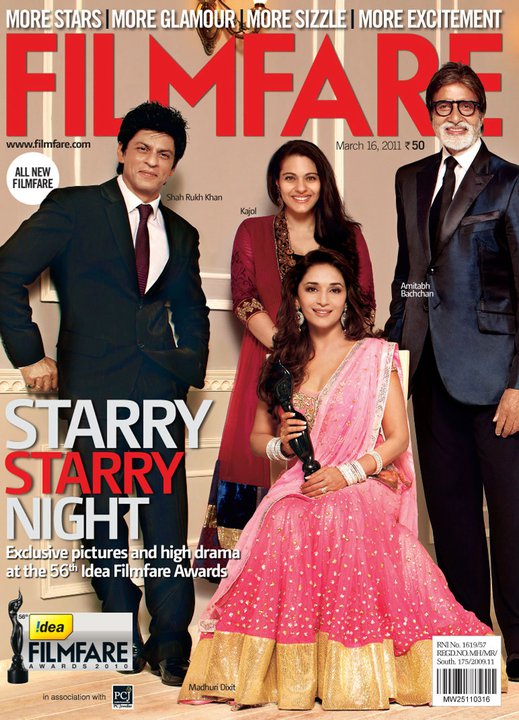 FILMFARE magazine side cover 16 March 2011