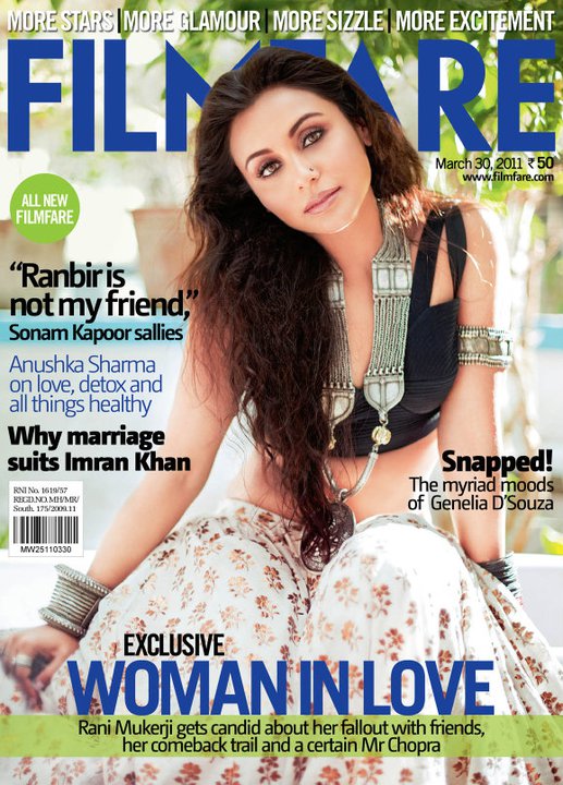 FILMFARE magazine side cover 30 March 2011