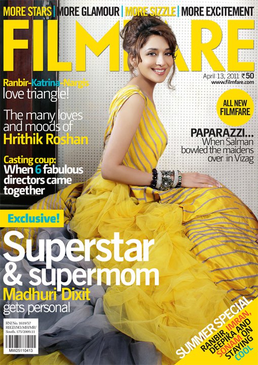 FILMFARE magazine side cover 13 April 2011