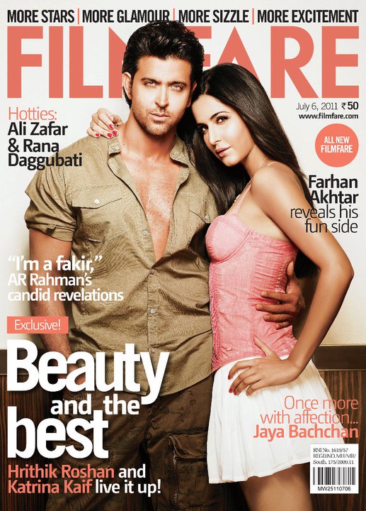 FILMFARE magazine side cover 6 July 2011