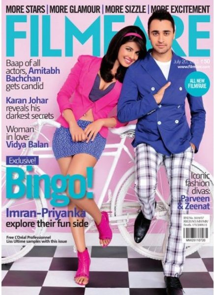 FILMFARE magazine side cover 20 July 2011