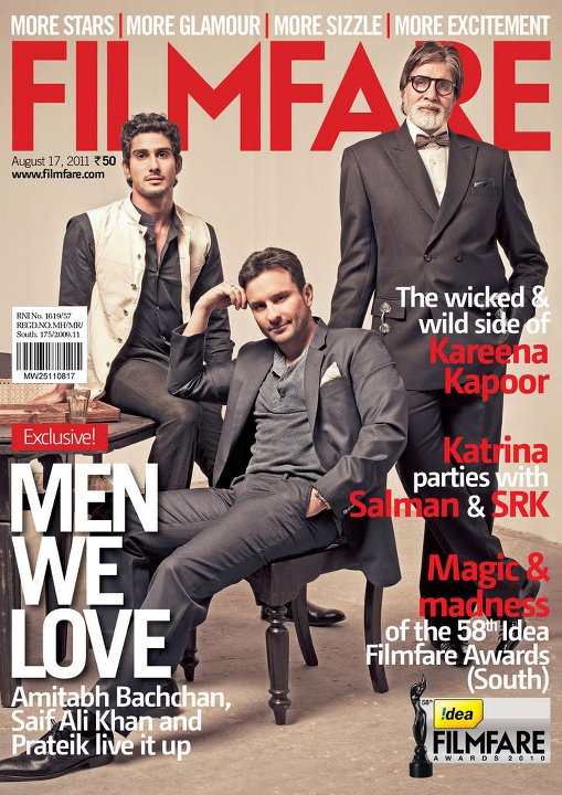 FILMFARE magazine side cover 17 August 2011