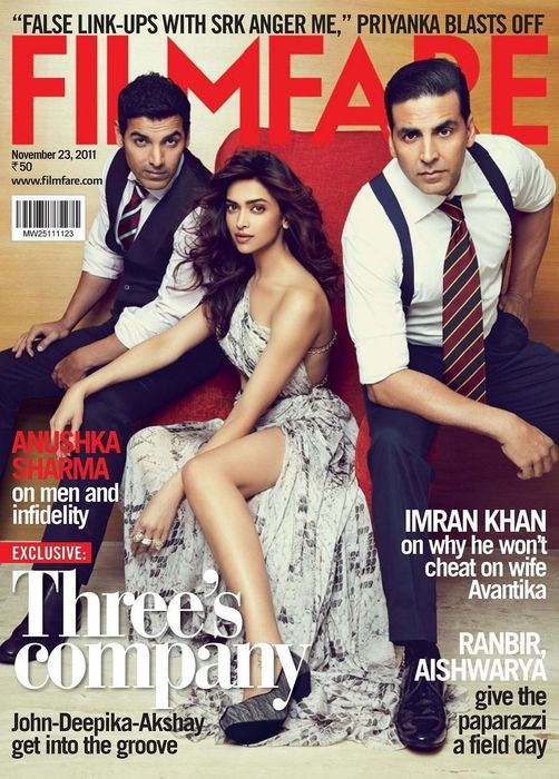 FILMFARE magazine side cover 23 November 2011