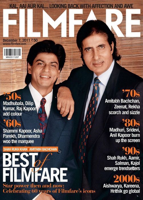 FILMFARE magazine side cover 7 December 2011
