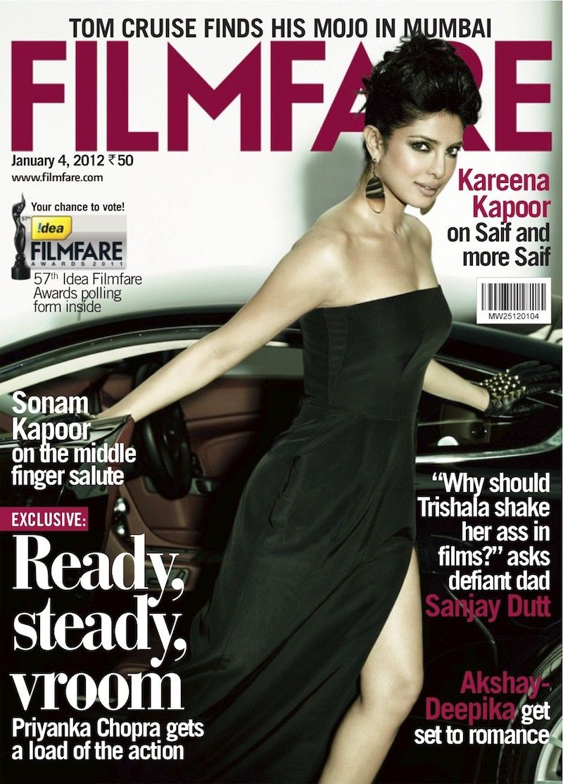 FILMFARE magazine side cover 4 January 2012