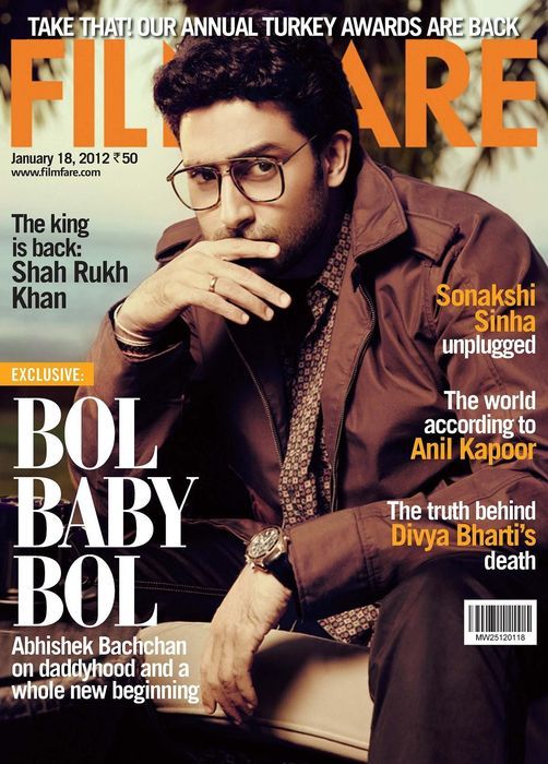 FILMFARE magazine side cover 18 January 2012