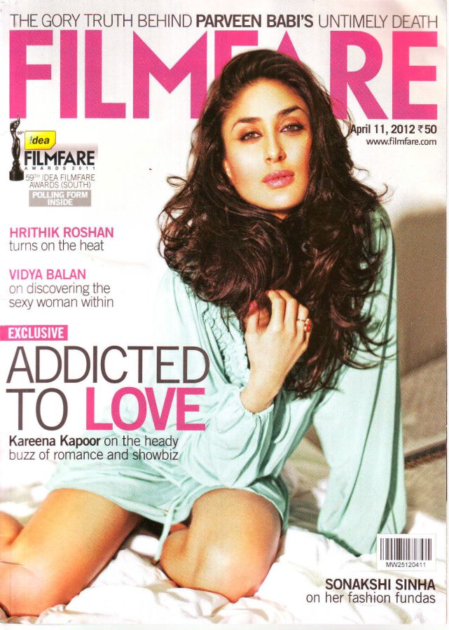 FILMFARE magazine side cover 11 April 2012