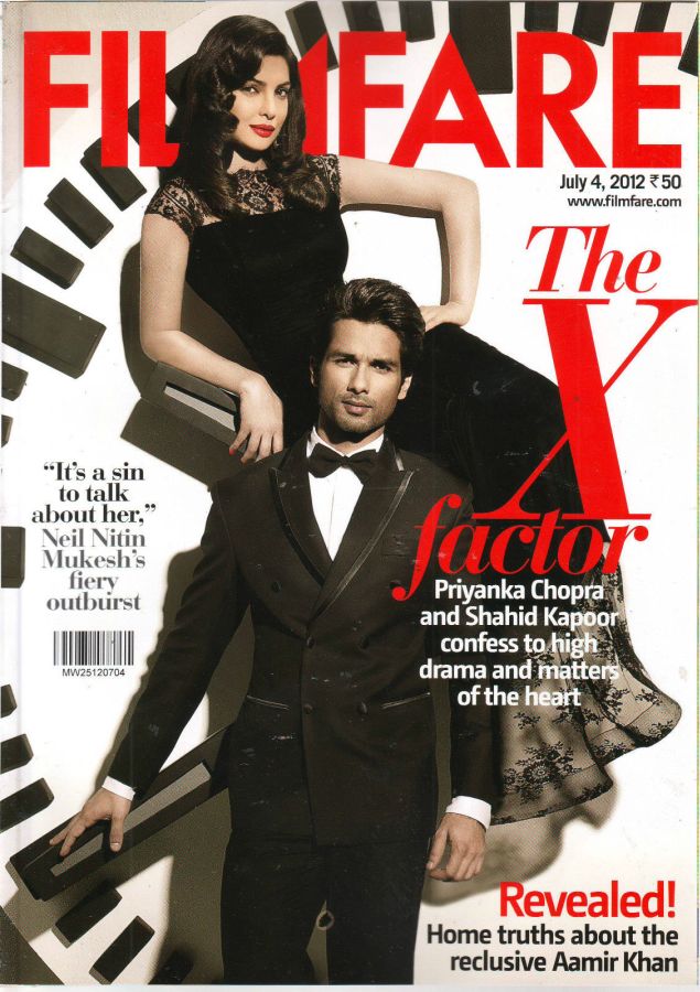 FILMFARE magazine side cover 4 July 2012