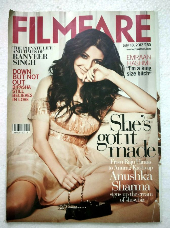 FILMFARE magazine side cover 18 July 2012