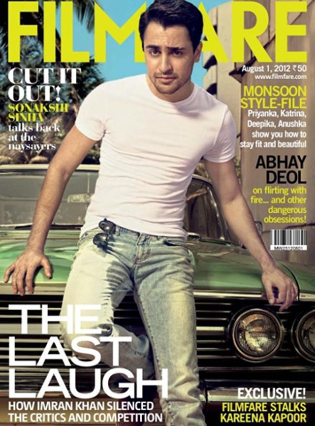 FILMFARE magazine side cover 1 August 2012
