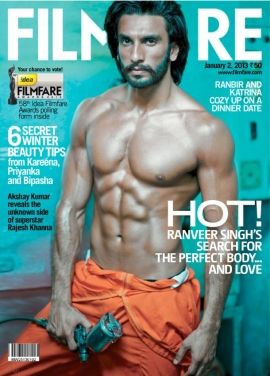 FILMFARE magazine side cover 2 January 2013