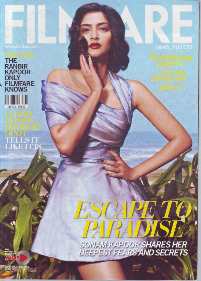 FILMFARE magazine side cover 5 June 2013