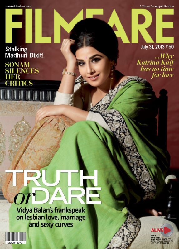 FILMFARE magazine side cover 31 July 2013