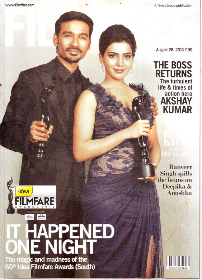 FILMFARE magazine side cover 28 August 2013