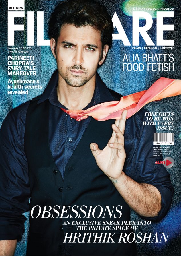 FILMFARE magazine side cover 6 November 2013