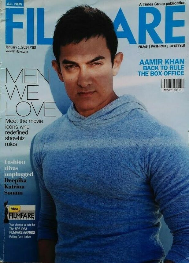 FILMFARE magazine side cover 1 January 2014