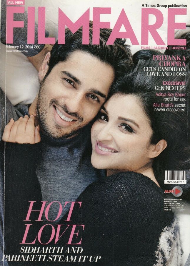 FILMFARE magazine side cover 12 February 2014