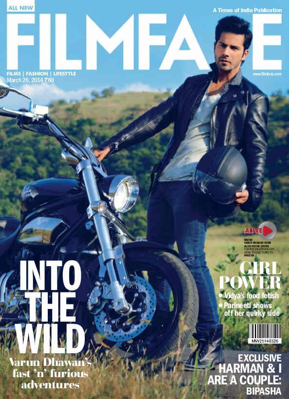 FILMFARE magazine side cover 26 March 2014