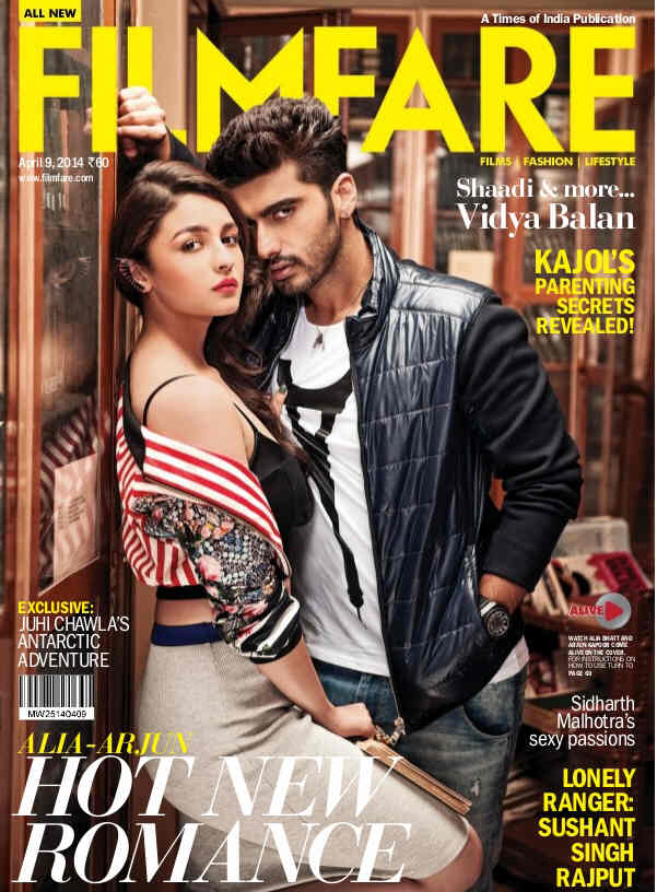 FILMFARE magazine side cover 9 April 2014