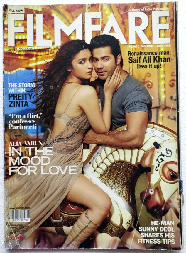 FILMFARE magazine side cover 16 July 2014