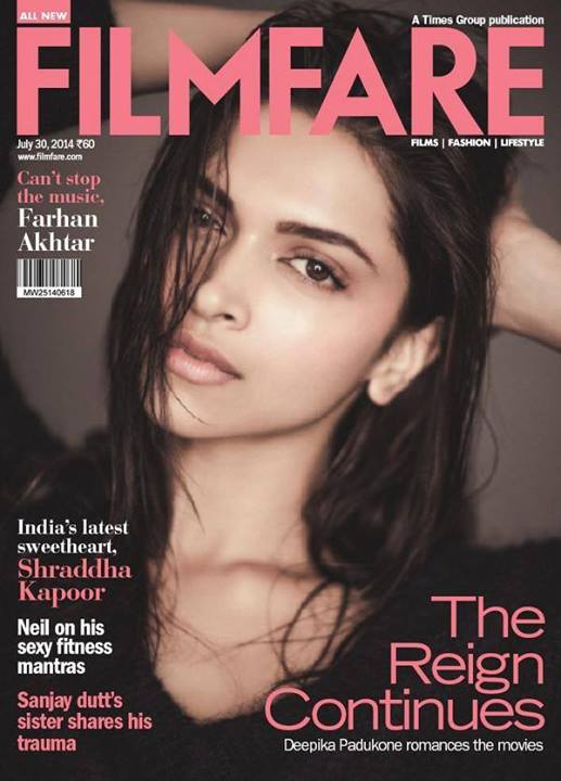 FILMFARE magazine side cover 30 July 2014