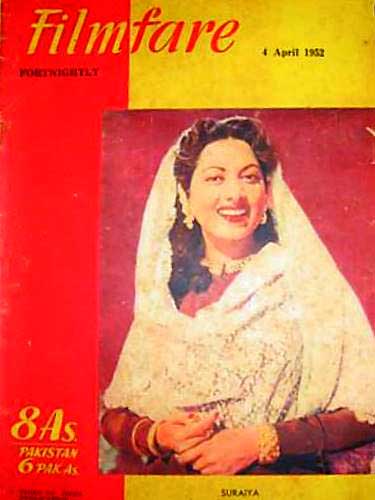 FILMFARE magazine side cover 4 April 1952