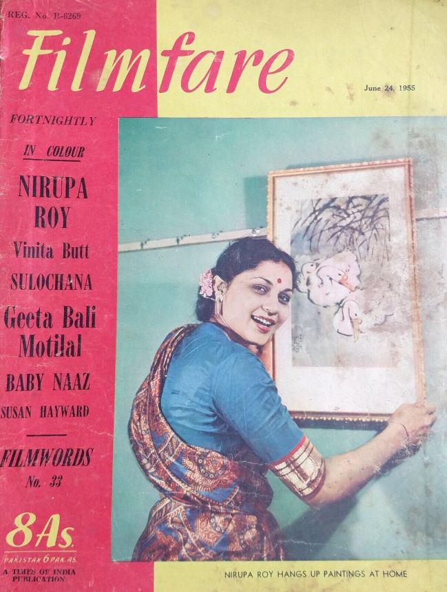 FILMFARE magazine side cover 24 June 1955