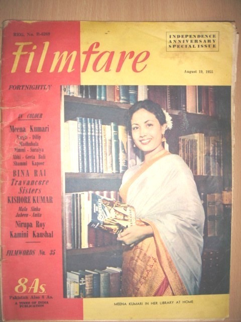 FILMFARE magazine side cover 19 August 1955