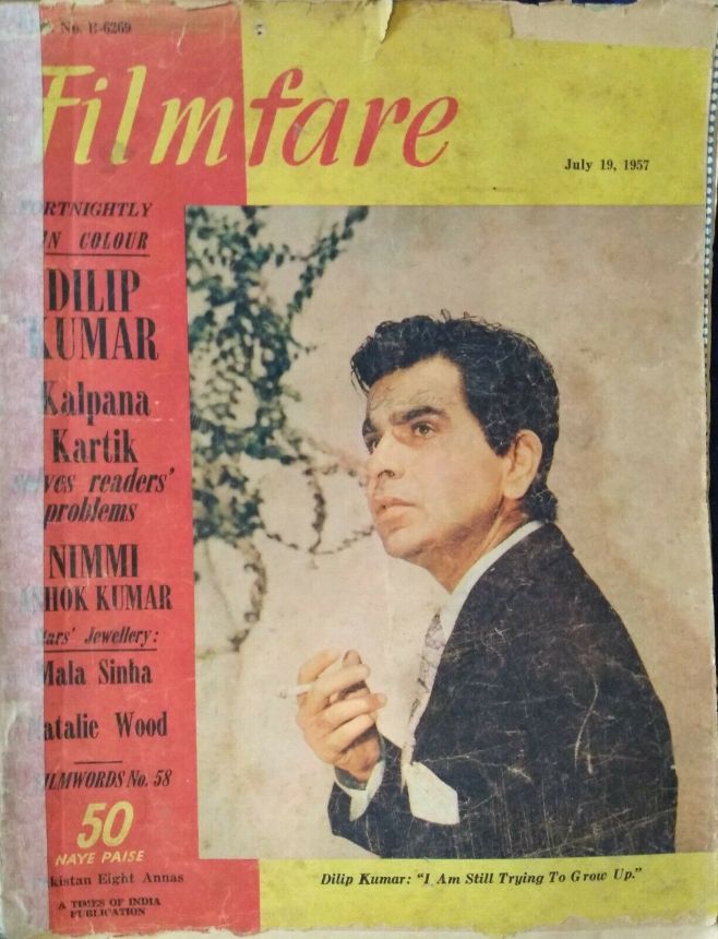 FILMFARE magazine side cover 19 July 1957