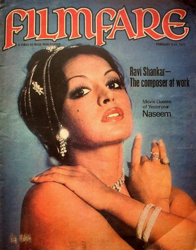 FILMFARE magazine side cover 6 February 1977