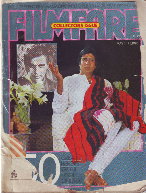 FILMFARE magazine side cover 1 May 1985