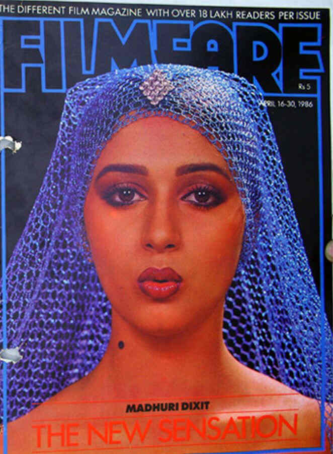 FILMFARE magazine side cover 16 April 1986