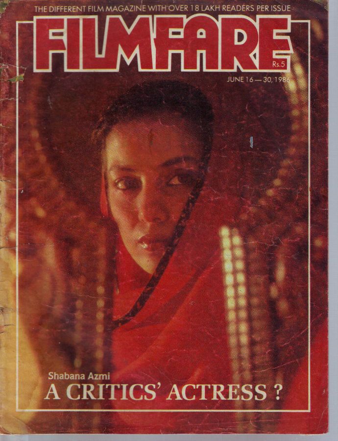 FILMFARE magazine side cover 16 June 1986