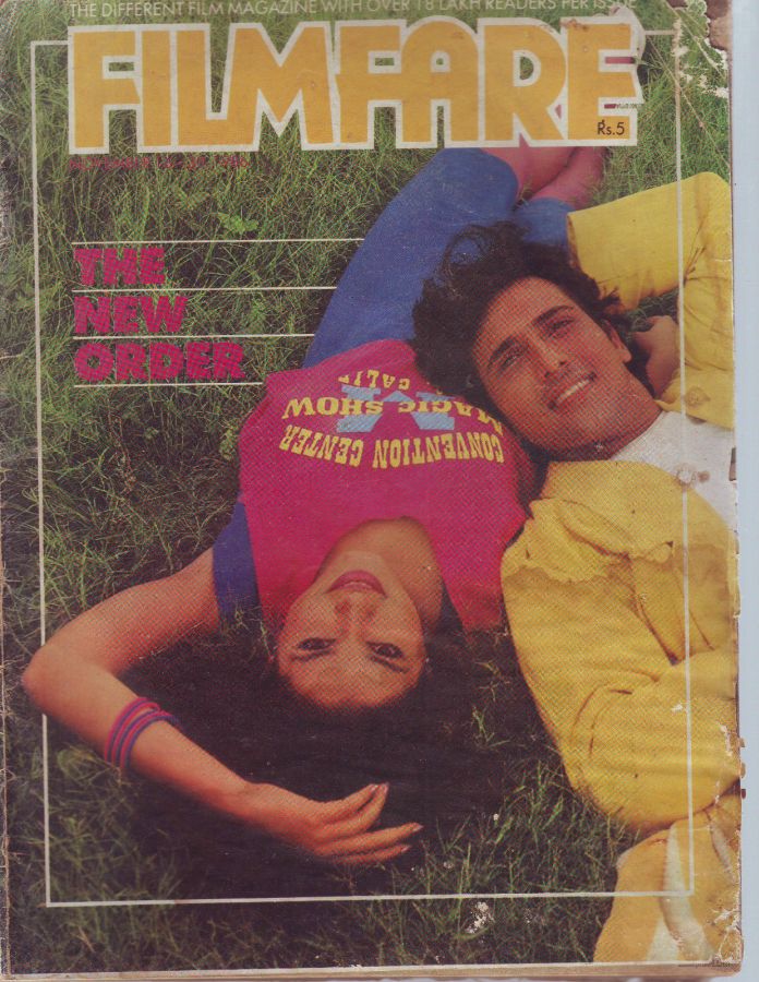 FILMFARE magazine side cover 16 November 1986